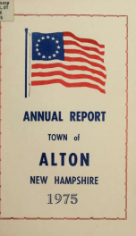 Report of the financial standing of the Town of Alton for the fiscal year ending .. 1975_cover