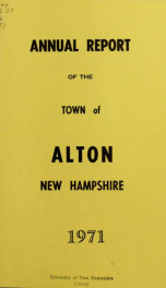 Report of the financial standing of the Town of Alton for the fiscal year ending .. 1971_cover