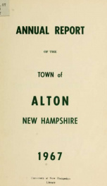 Report of the financial standing of the Town of Alton for the fiscal year ending .. 1967_cover