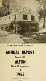 Report of the financial standing of the Town of Alton for the fiscal year ending .. 1965_cover