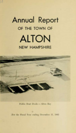 Report of the financial standing of the Town of Alton for the fiscal year ending .. 1963_cover