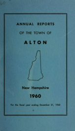 Report of the financial standing of the Town of Alton for the fiscal year ending .. 1960_cover