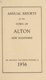 Report of the financial standing of the Town of Alton for the fiscal year ending .. 1956_cover