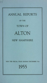 Report of the financial standing of the Town of Alton for the fiscal year ending .. 1955_cover