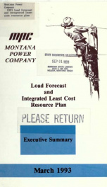 1993 load forecast and integrated least cost resource plan 1993 v.3_cover