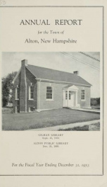 Report of the financial standing of the Town of Alton for the fiscal year ending .. 1953_cover