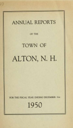 Report of the financial standing of the Town of Alton for the fiscal year ending .. 1950_cover