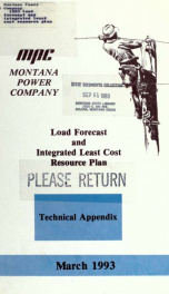 1993 load forecast and integrated least cost resource plan 1993 v.2_cover