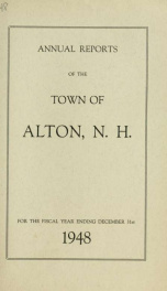 Report of the financial standing of the Town of Alton for the fiscal year ending .. 1948_cover