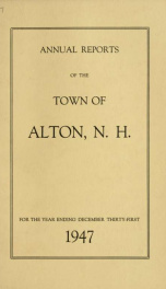 Report of the financial standing of the Town of Alton for the fiscal year ending .. 1947_cover