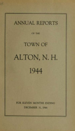 Report of the financial standing of the Town of Alton for the fiscal year ending .. 1944_cover