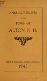 Report of the financial standing of the Town of Alton for the fiscal year ending .. 1943_cover