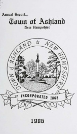 Annual report of the officers of the Town of Ashland 1996_cover