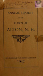 Report of the financial standing of the Town of Alton for the fiscal year ending .. 1942_cover