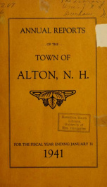 Report of the financial standing of the Town of Alton for the fiscal year ending .. 1941_cover