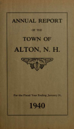 Report of the financial standing of the Town of Alton for the fiscal year ending .. 1940_cover