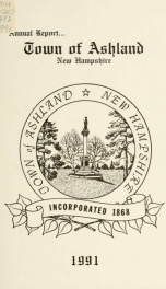 Annual report of the officers of the Town of Ashland 1991_cover