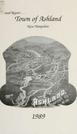 Annual report of the officers of the Town of Ashland 1989_cover