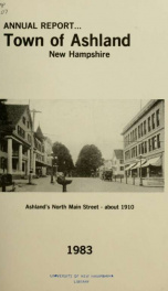 Annual report of the officers of the Town of Ashland 1983_cover