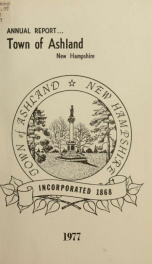 Annual report of the officers of the Town of Ashland 1977_cover