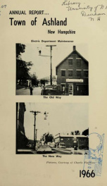 Annual report of the officers of the Town of Ashland 1966_cover