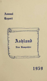 Annual report of the officers of the Town of Ashland 1959_cover