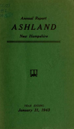 Annual report of the officers of the Town of Ashland 1943_cover