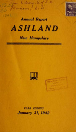 Annual report of the officers of the Town of Ashland 1942_cover