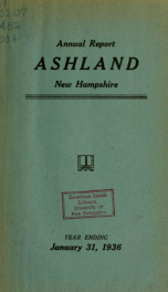 Annual report of the officers of the Town of Ashland 1936_cover