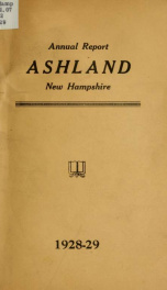 Annual report of the officers of the Town of Ashland 1929_cover