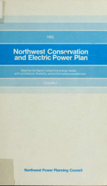 Northwest conservation and electric power plan 1983 VOL. 1_cover