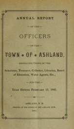 Annual report of the officers of the Town of Ashland 1895_cover