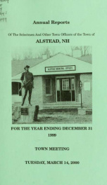 Annual reports of the town officers of Alstead, N. H 1999_cover