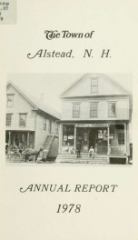 Annual reports of the town officers of Alstead, N. H 1978_cover