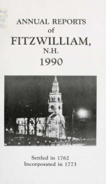 Report of the superintending school committee of Fitzwilliam, for the year ending . 1990_cover