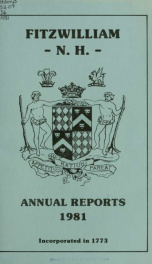 Report of the superintending school committee of Fitzwilliam, for the year ending . 1981_cover