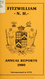 Report of the superintending school committee of Fitzwilliam, for the year ending . 1980_cover