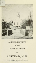 Annual reports of the town officers of Alstead, N. H 1968_cover