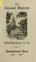 Report of the superintending school committee of Fitzwilliam, for the year ending . 1961_cover