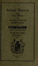 Report of the superintending school committee of Fitzwilliam, for the year ending . 1947_cover