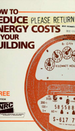 How to reduce energy costs in your building 1984_cover