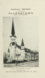 Annual reports of the selectmen, treasurer, and superintending school committee, of the Town of Allenstown, for the year ending . 1943_cover