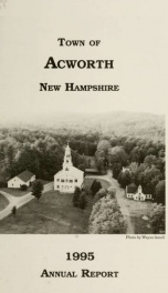 Reports of the officers of the Town of Acworth 1995_cover