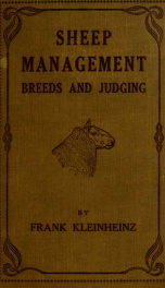 Sheep management, breeds and judging for schools; a textbook for the shepherd and student_cover