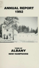 Annual report of the officers of the Town of Albany for the fiscal year ending . 1992_cover