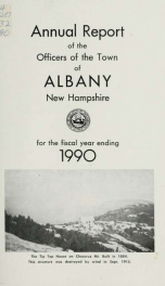 Annual report of the officers of the Town of Albany for the fiscal year ending . 1990_cover