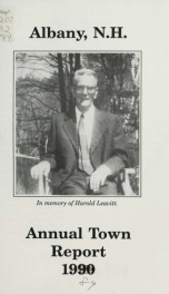 Annual report of the officers of the Town of Albany for the fiscal year ending . 1989_cover