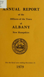 Annual report of the officers of the Town of Albany for the fiscal year ending . 1979_cover