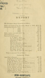 Annual reports of the selectmen, and superintending school committee of the Town of Franklin 1861_cover