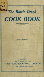 The Battle Creek cook book; a collection of well tested recipes_cover